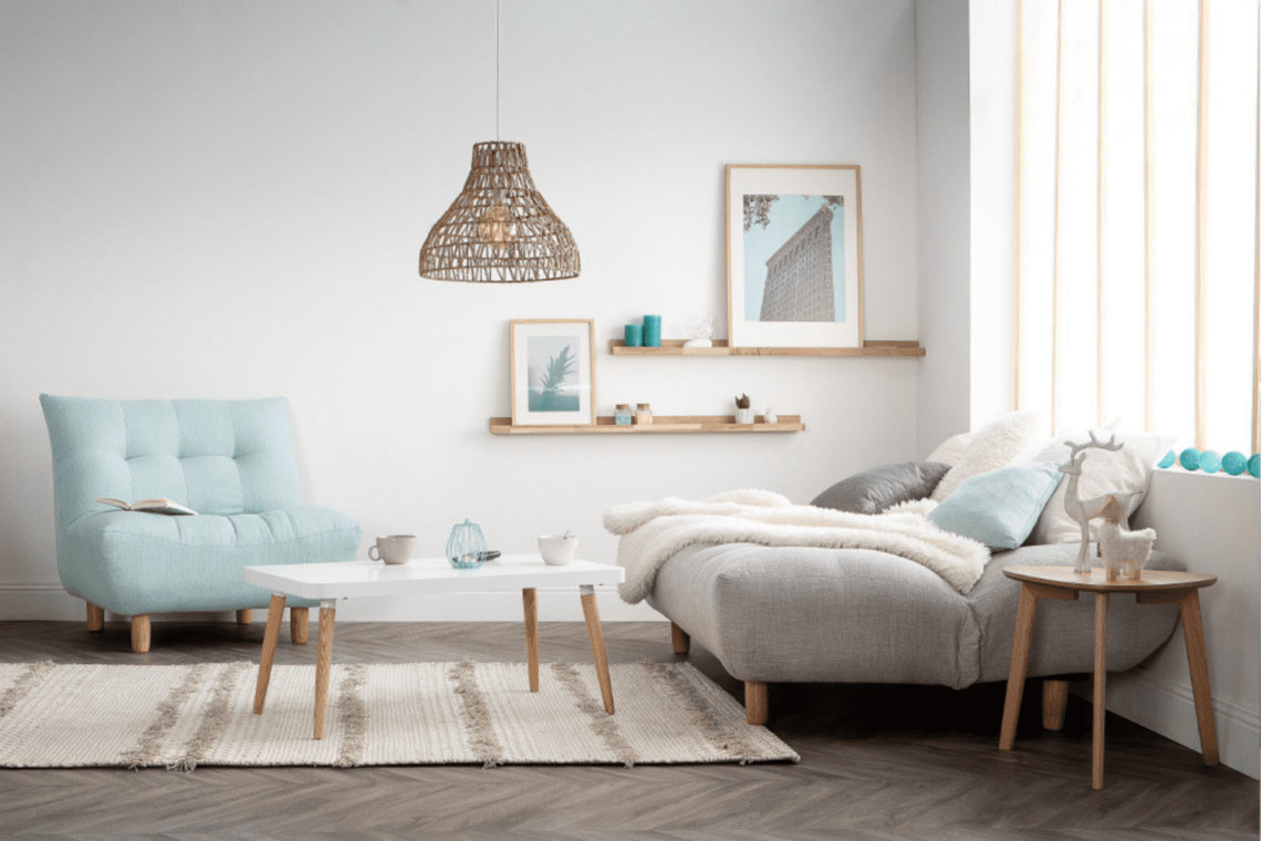 Salon scandinave cocooning