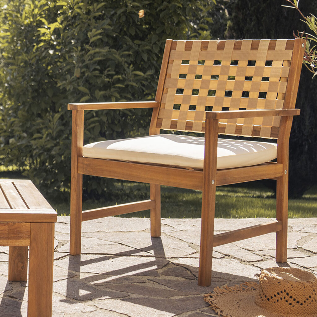 Fauteuils extérieur avec sangles