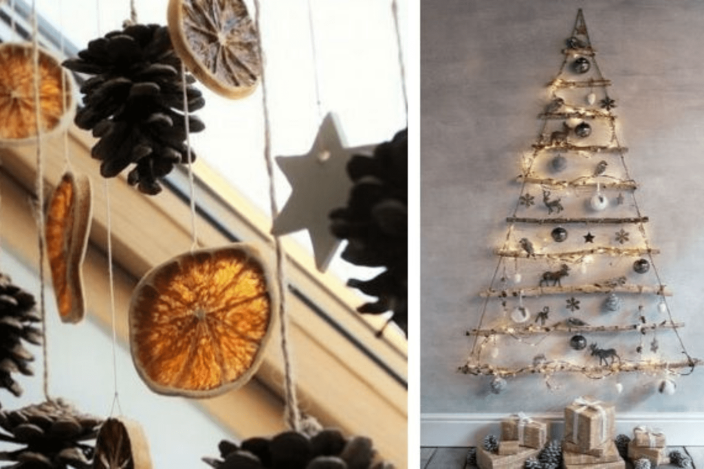 guirlandes et sapins DIY récup