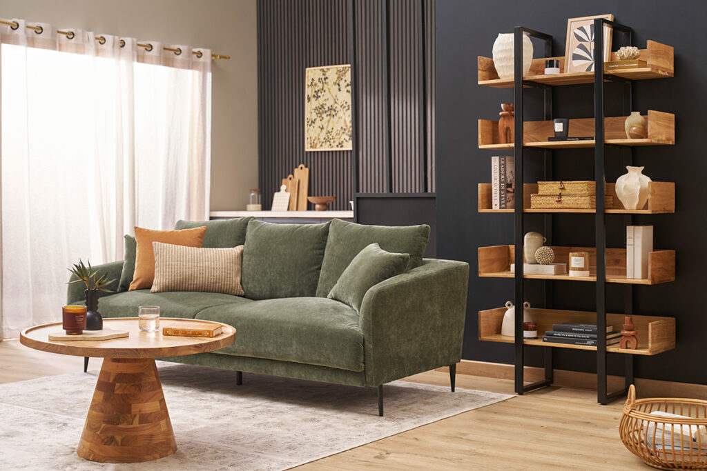 salon déco vintage industrielle