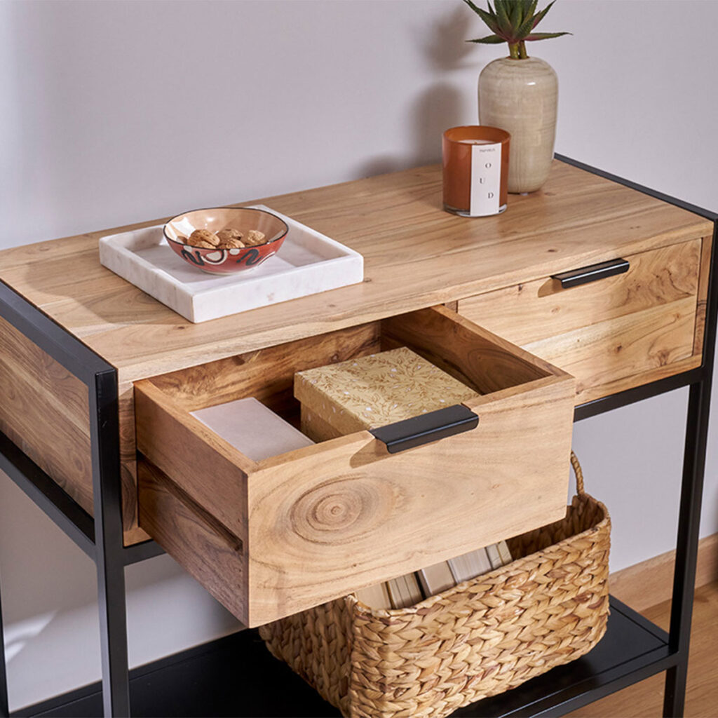 console indus avec tiroirs