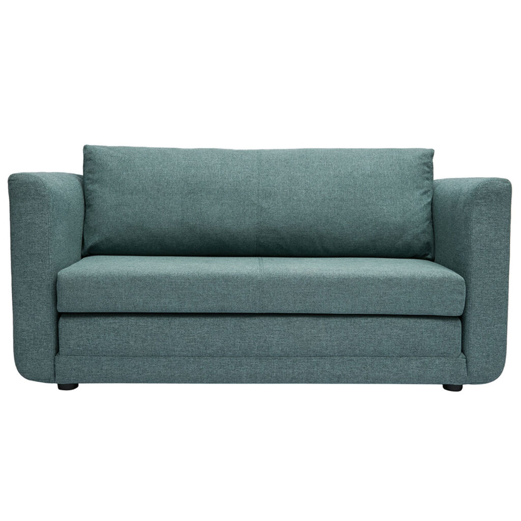 canapé 2 places sur fond blanc