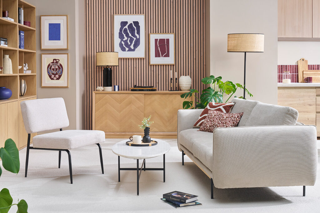 salon lumineux beige