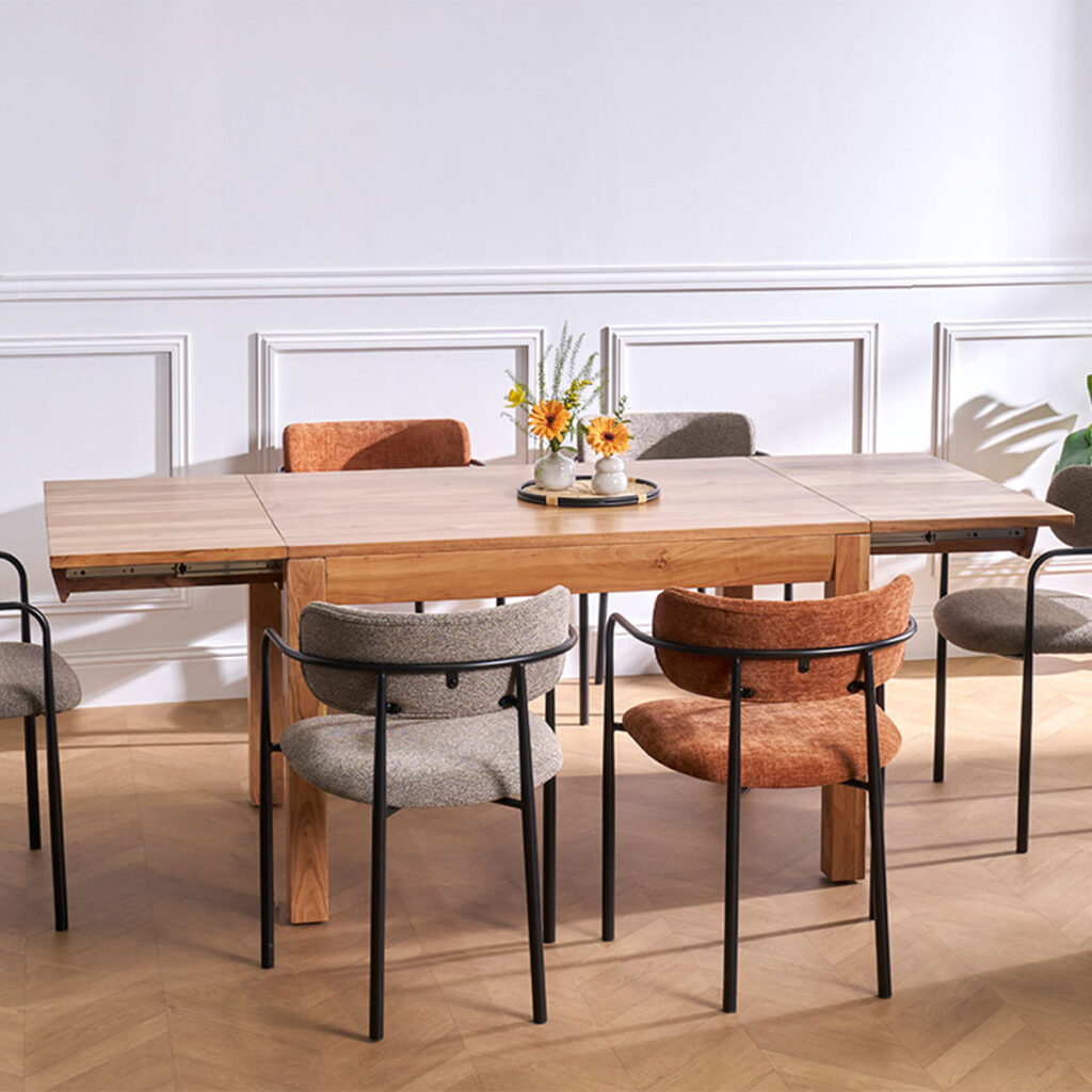table bois clair bois massif